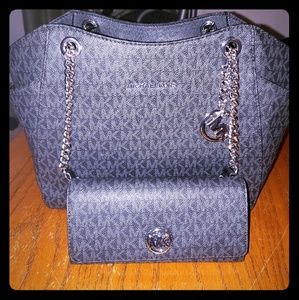 Michael Kors purse and matching wallet